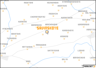 map of Savinskoye