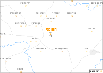 map of Savin