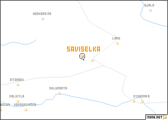 map of Saviselkä