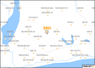 map of Savi