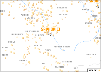 map of Savkovići
