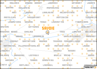 map of Savoie