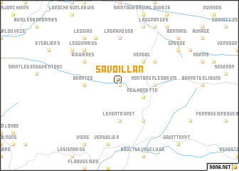 map of Savoillan