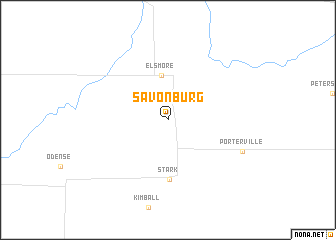 map of Savonburg