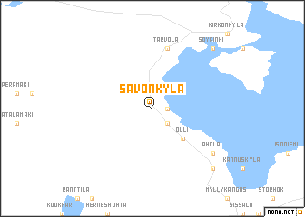 map of Savonkylä