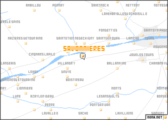 map of Savonnières