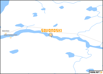 map of Savonoski