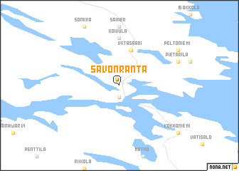 map of Savonranta