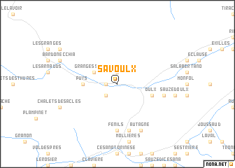 map of Savoulx