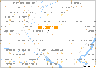 map of Savournon