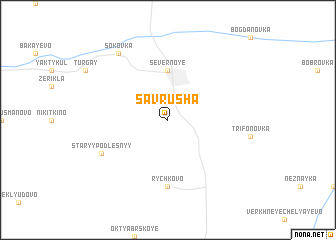 map of Savrusha