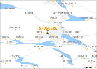 map of Sävsberg