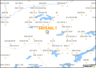 map of Sävshult