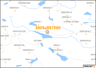 map of Sävsjöström