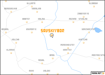 map of Savskiy Bor