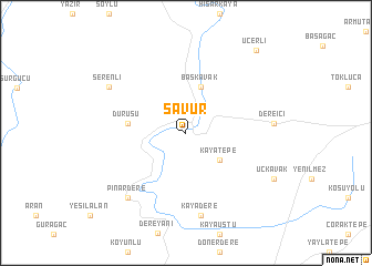 map of Savur