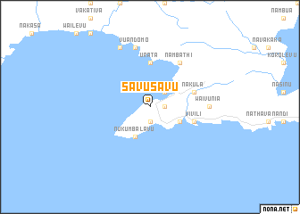 map of Savusavu