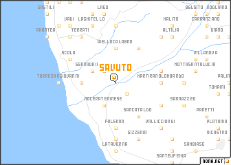 map of Savuto