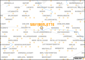 map of Savy-Berlette