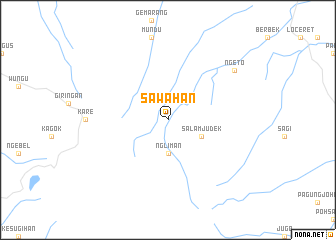 map of Sawahan