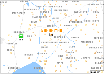 map of Sawāḩīyah