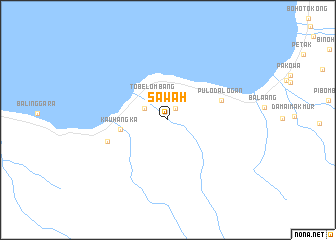 map of Sawah