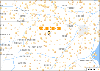 map of Sawāi Agham