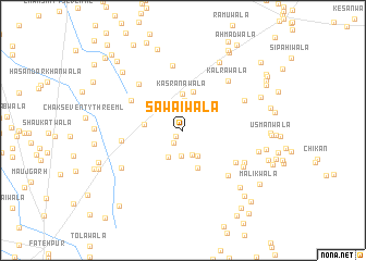 map of Sawāiwāla