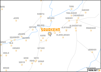 map of Sawakehn