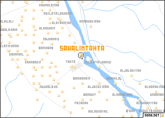 map of Sawālim Ţahţā