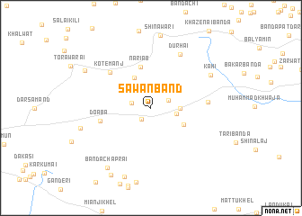 map of Sāwan Bānd