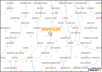 map of Sawangan