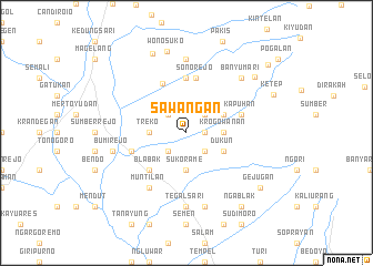 map of Sawangan