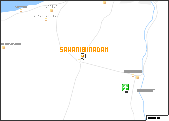 map of Sawānī Bin Ādam