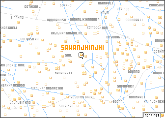 map of Sāwan Jhinjhi