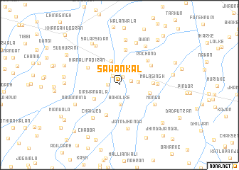 map of Sawan Kal