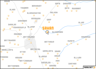 map of Sa‘wān