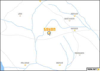 map of Sāwan