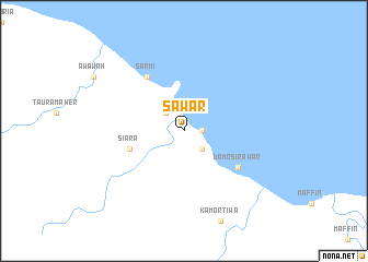 map of Sawar