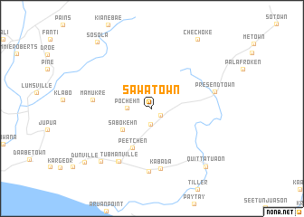 map of Sawa Town