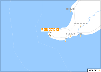 map of Sawazaki