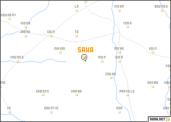 map of Sawa