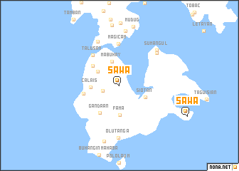 map of Sawa