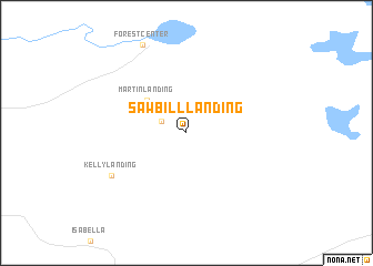 map of Sawbill Landing