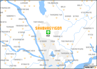 map of Sawbwagyigon