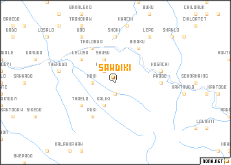 map of Sawdiki