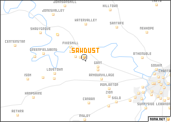 map of Sawdust