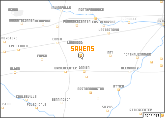 map of Sawens