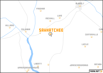 map of Sawhatchee