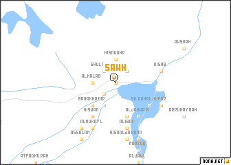 map of Şawḩ